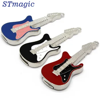 

Fashion Metal Guitar USB 2.0 pen drive 4G 8G 16G Pen Drive Memory creative 32GB usb flash drive