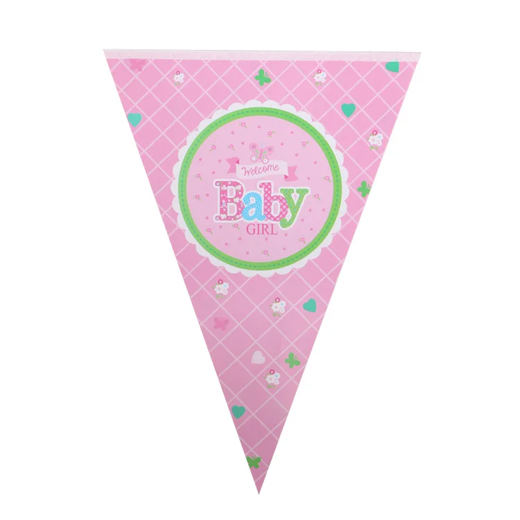 welcome baby girl banner