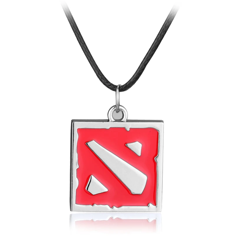 108 22 De Descuentojuego Dota 2 Bandera Logo Colgante Collar Para Hombres Moda Collar Declaración In Collares Colgantes From Joyería Y Accesorios