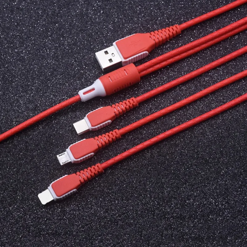 Новый оригинальный 120 см 3 в 1 USB зарядный кабель для iPhone Huawei xiaomi USB Type C Micro USB быстрая зарядка для iphone 6 7 8 9 X Новый оригинальный 120 см 3 в 1 USB зарядный кабель для iPhone Huawei xiaomi USB Type C Micro USB быстрая зарядка для iphone 6 7 8 9 X