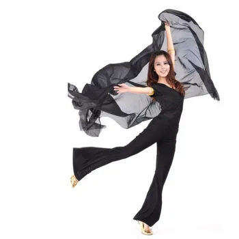 

2018 Belly Dance veil Belly Dance scarf Accessories Bellydance Veil -Veils Costume Soft Dress Chiffon Shawl Scarves