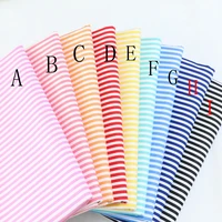 Delicate Pink/Red/Yellow/Blue Stripe  100% cotton Fabric Quilting fabric Clothes Home Textile Bedding Sewing Doll Cloth DIY A65