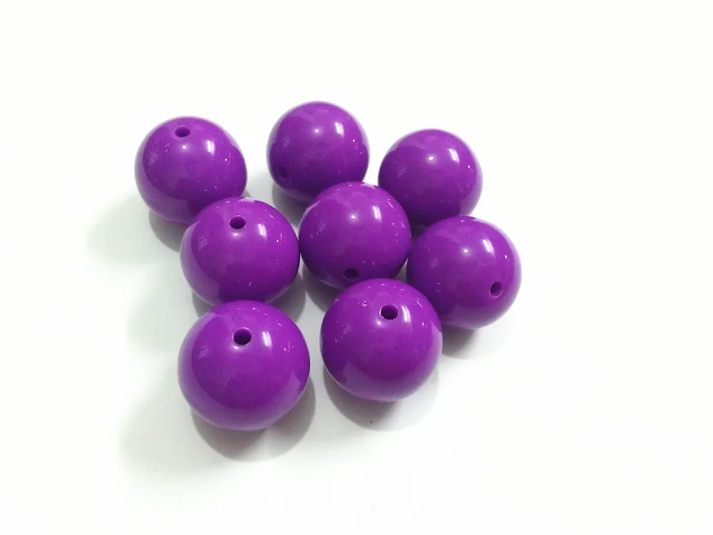 Wholesale ! 20mm 105pcs/lot Medium Purple Chunky Gumball Bubblegum