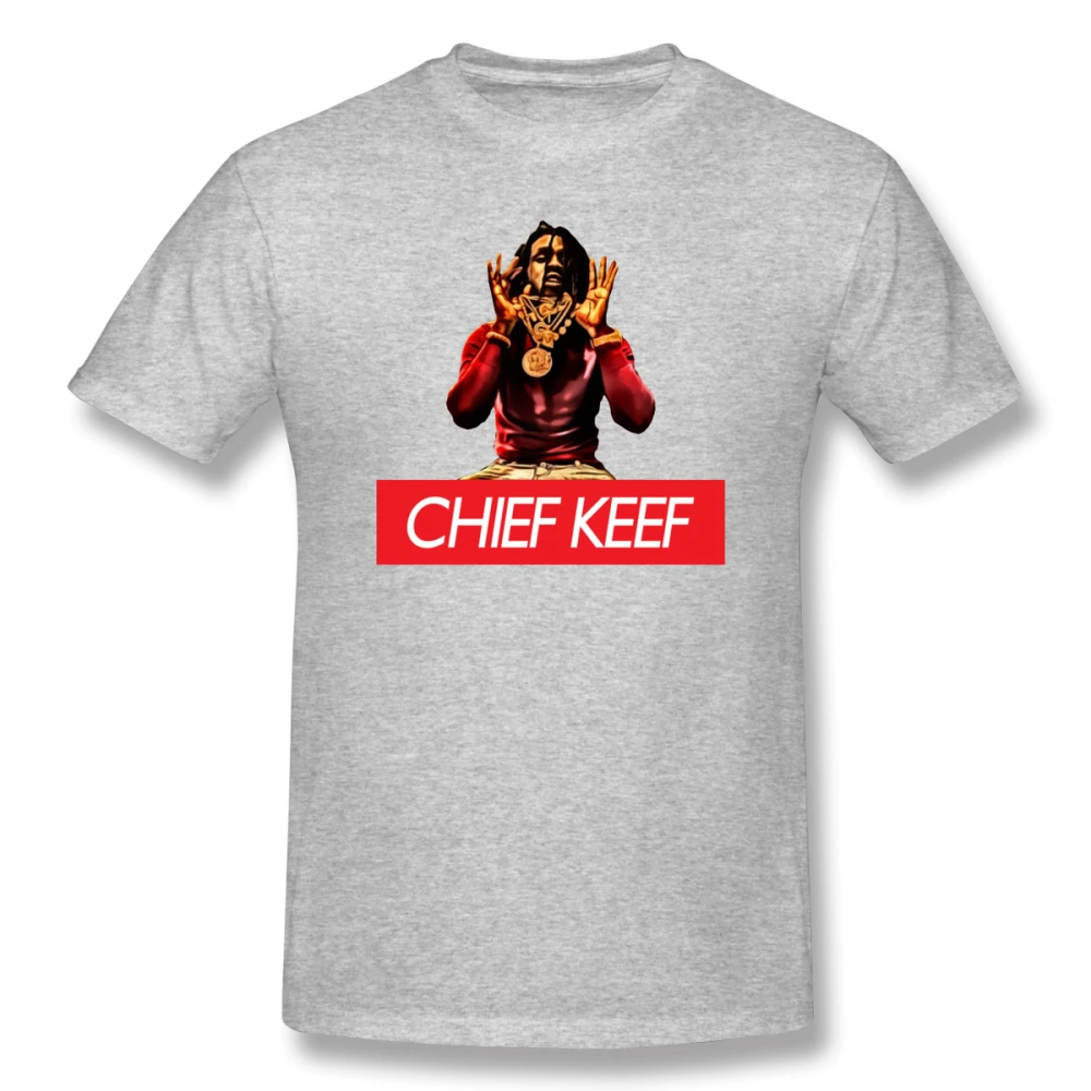 spesifikasi OTF T shirt Chief Keef V4 Pria Kartun Cetak T Shirt 100 Cotton T Kemeja Grosir Lengan Pendek Pria Lucu TEE ukuran Plus