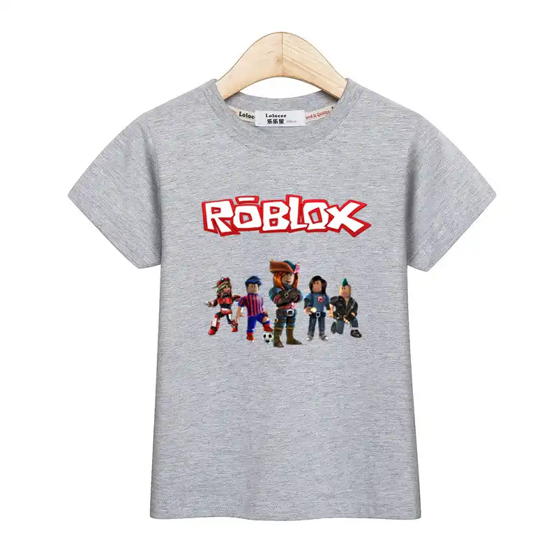 Lolocee Boy Roblox T Shirt Kids Clothing Short Sleeve Summer Shirt 100 Cotton Little Boys Tops Roblox Girl Tee Child Clothes - girl and boy roblox