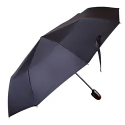 Модные складной зонтик дождь наружное изогнутой ручкой Портативный ветрозащитный Мода автоматический зонт высокое качество Hogard AU10