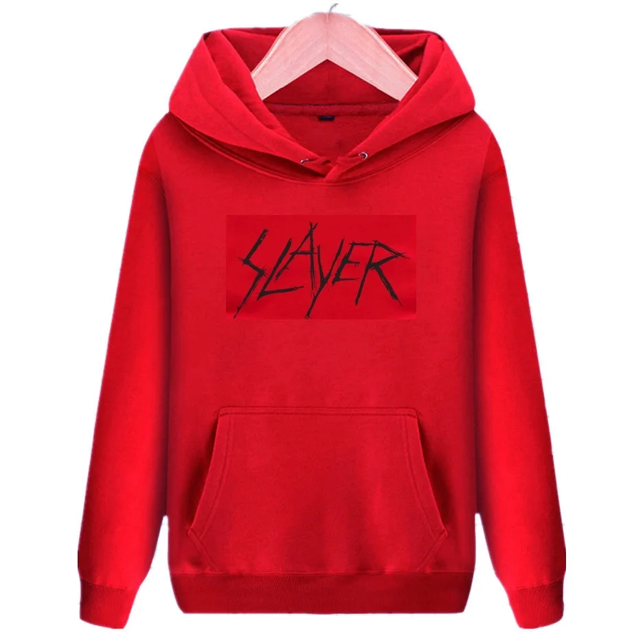 SLAYER rock band fleece hoodies speed metal music hooded sweatshirts