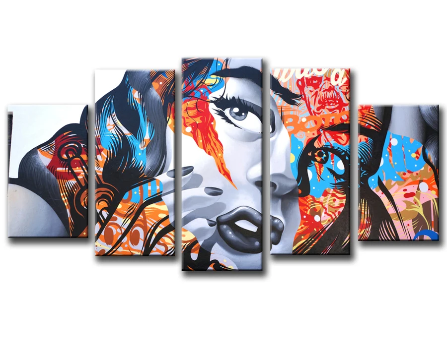 5 Panel Canvas Painting modern home decorative Printed on canvasl Wall art Framed Art HG-1222 | Дом и сад