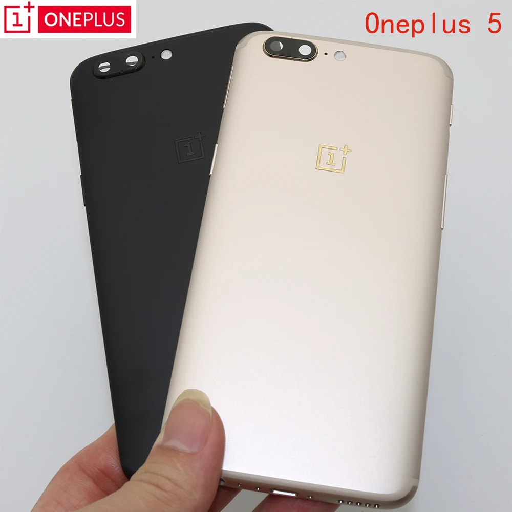 

Original Replacement Metal Battery Cover for ONEPLUS 5 Aluminum Housing Back Door Hard Case,Sim Card Slot+Side Button+Lens Glass