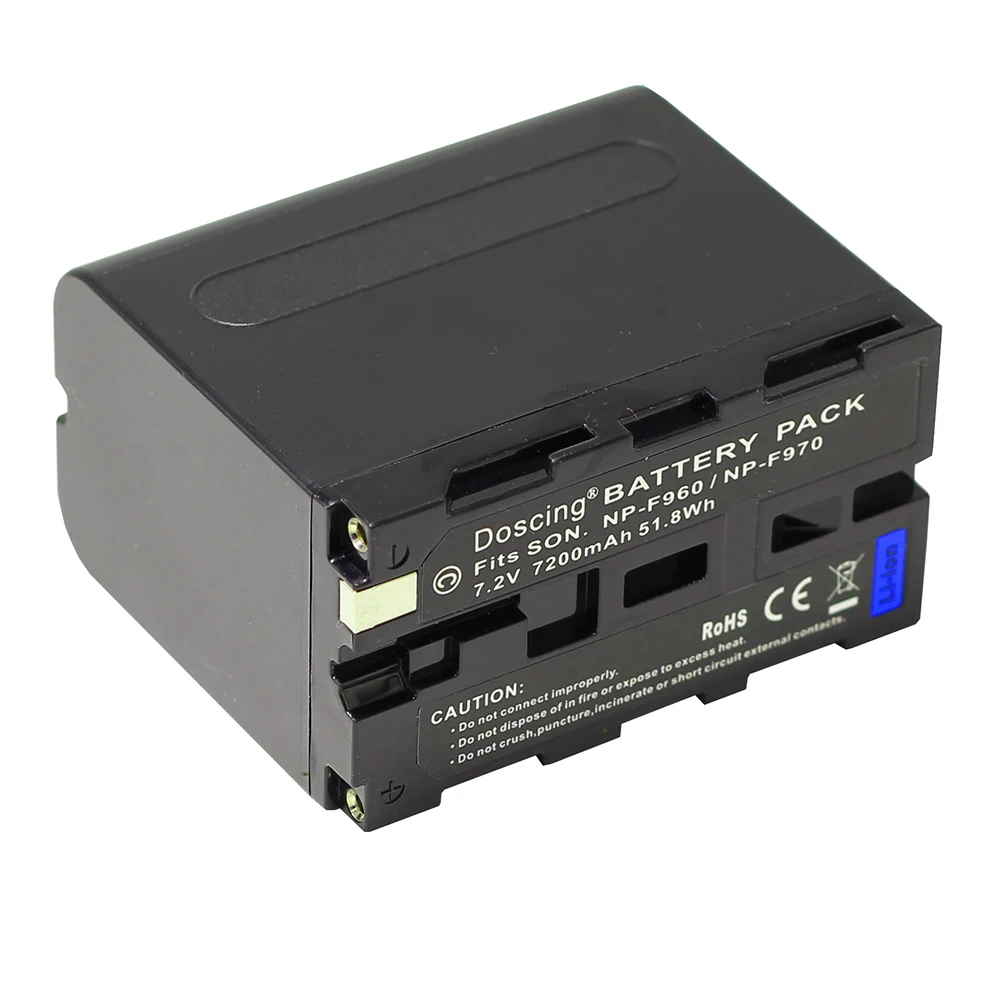 2 шт. реальные 7200 мА/ч, NP-F970 NP F970 F770 F570 F930 Батарея для SONY MC1500C 190P 198 F950 MC1000C HD1000C V1C Z5C Z7C PD198P