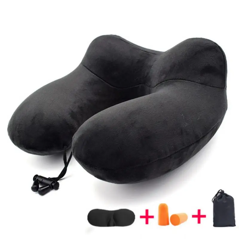 U-образная дорожная подушка для самолета надувная подушка для шеи дорожные аксессуары удобные подушки для сна домашний текстиль