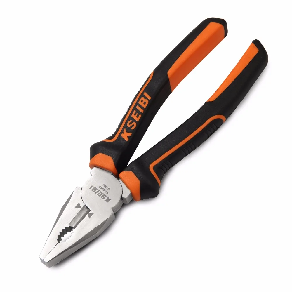 KSEIBI 6" (150mm) Universal Combination Pliers Hand Tool, Nikal plated