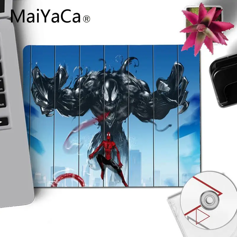 Maiyaca Marvel Venom комфортный маленький коврик для мыши игровой резиновый коврик для мыши ПК компьютерный игровой коврик для мышки с аниме коврики для мыши