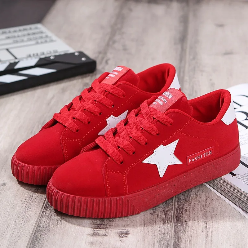 La Casual Plates gris Pink Mode De Noir Star Lacets Femmes Sneakers À Bout mesh 2018 mesh Black Rond rouge rose Nouvelles Rose Lakeshi Chaussures zqETYT