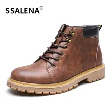 Мужские модные ботинки в винтажном стиле; мужская повседневная мужская обувь в байкерском стиле; обувь в русском стиле; AA51591