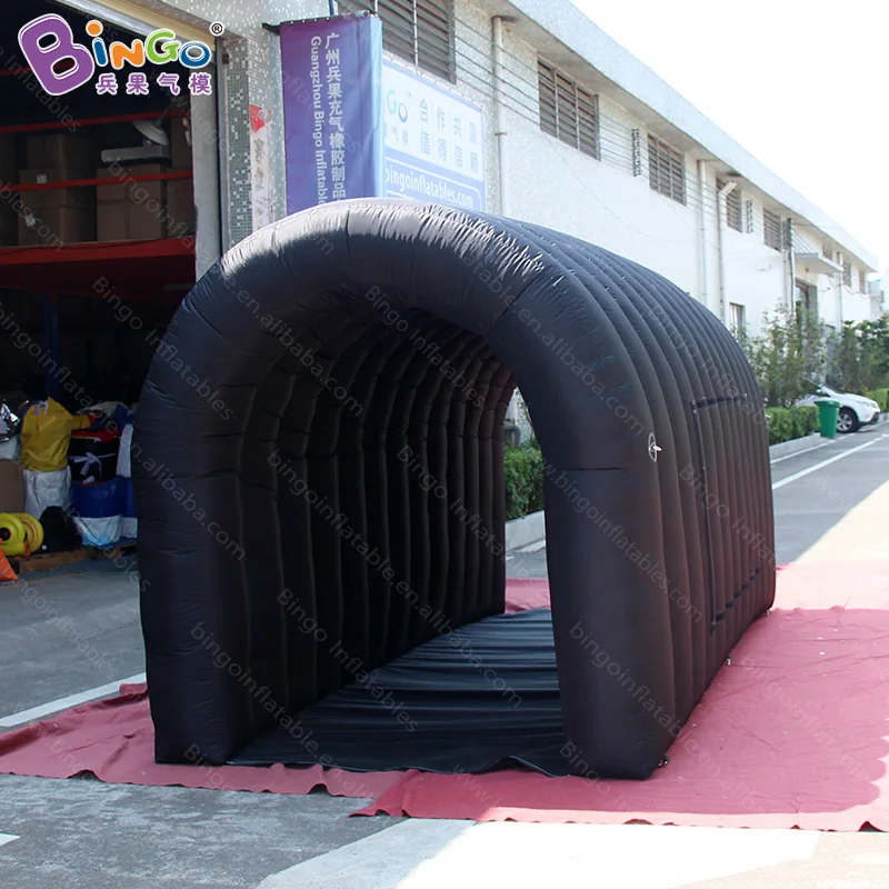 Personalized 4X2X2.15 meters inflatable black tunnel  inflatable kids tunnel  inflatable tunnel tent toy tents