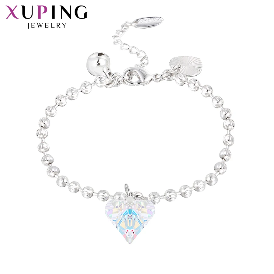 Xuping браслеты в форме сердца кристаллами от Swarovski романтические Изящные ювелирные