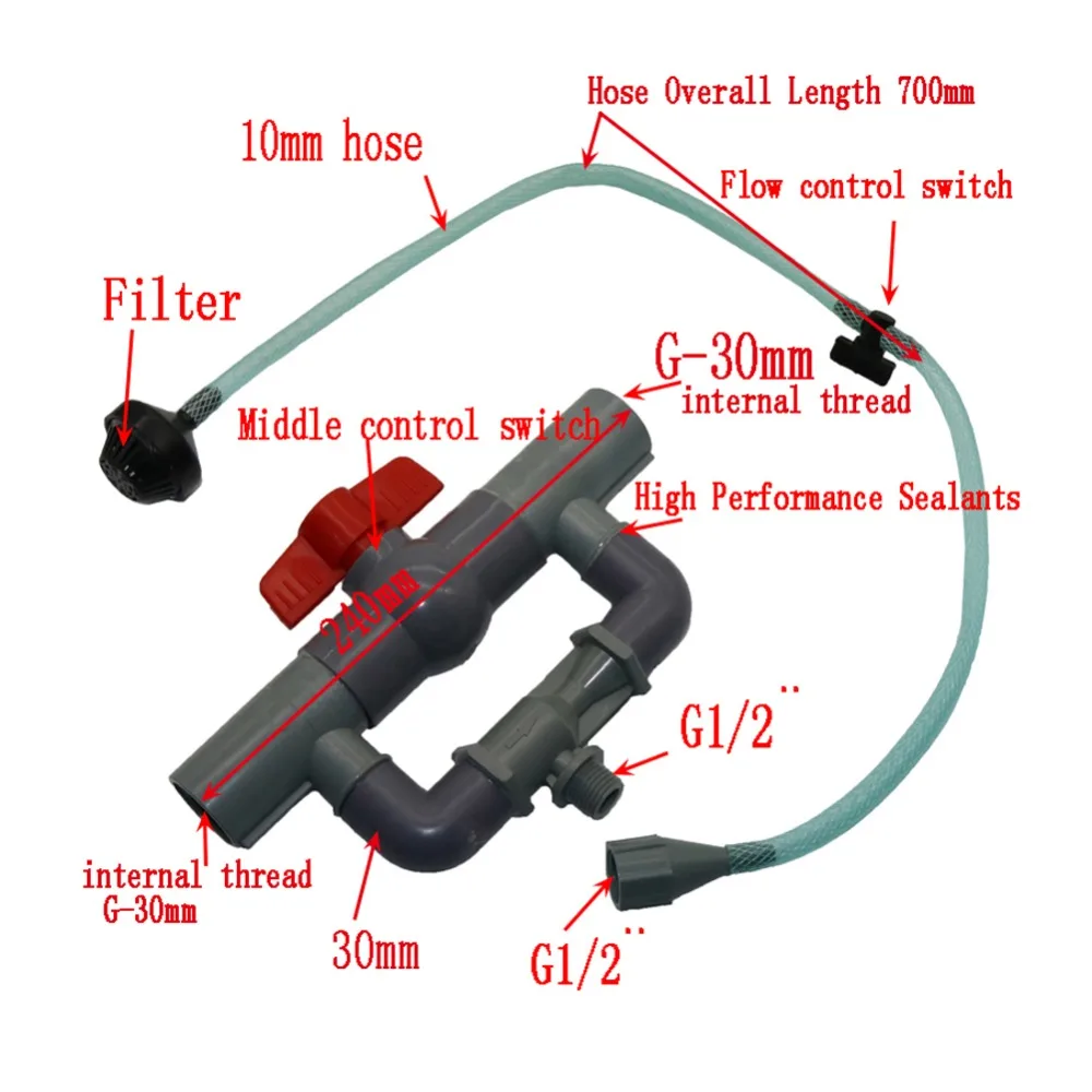 " Женский комплект для удобрения трубки Вентури сельскохозяйственные инструменты садовое ирригационное оборудование автоматический соединитель трубки удобрения 1 комплект