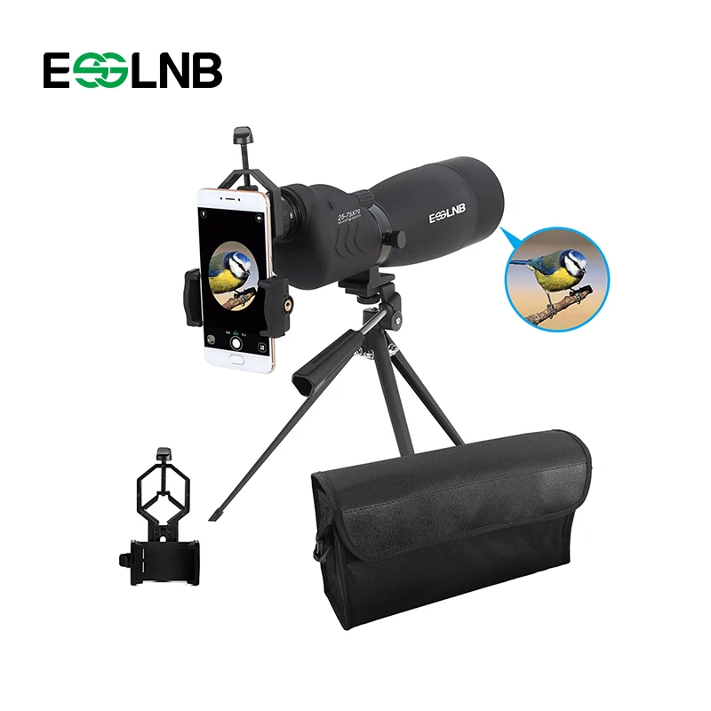 Hunting Telescope 20-75x70 Straight Spotting Scope With Tripod Portable Travel Camping Tools Scope Monocular Telescope 