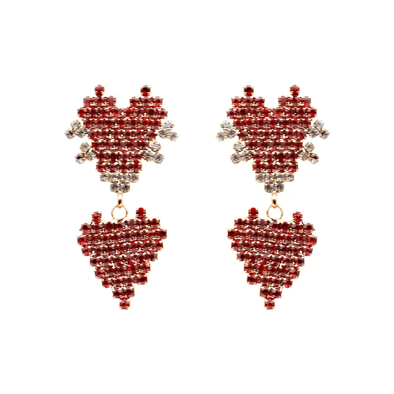 925 silver needle love earrings temperament long pendant ear jewelry female | Украшения и аксессуары