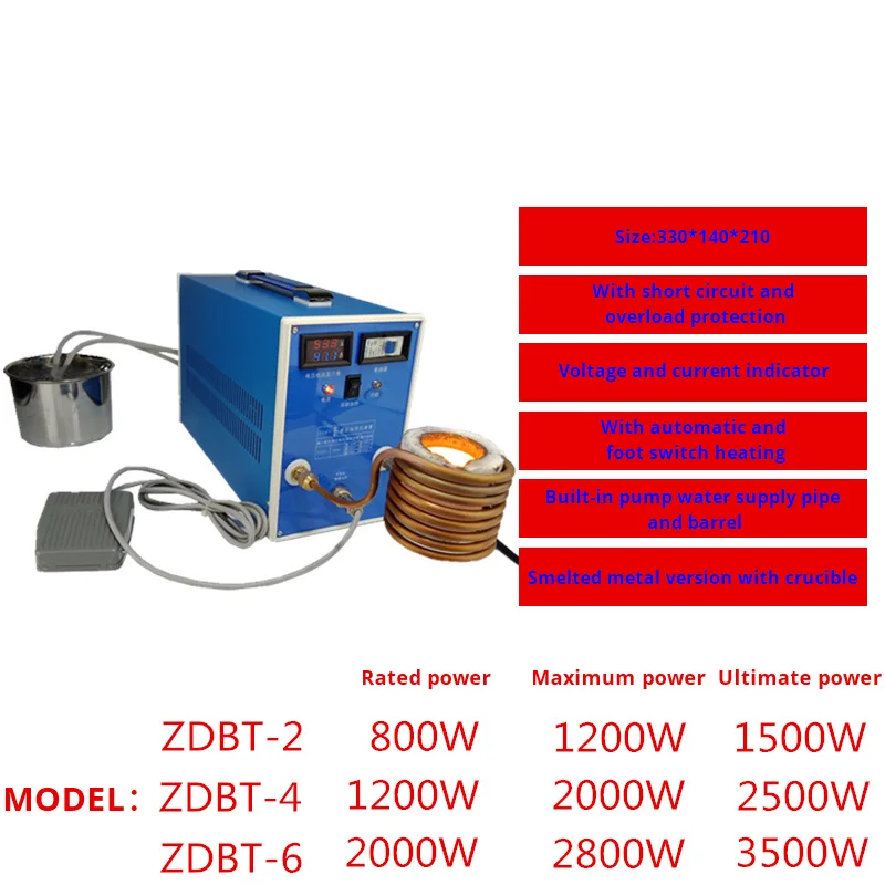 6000 Вт ZVS индукционный нагреватель индукционная нагревательная машина металлическая плавильная печь Высокочастотная Сварка металлическое закалочное оборудование