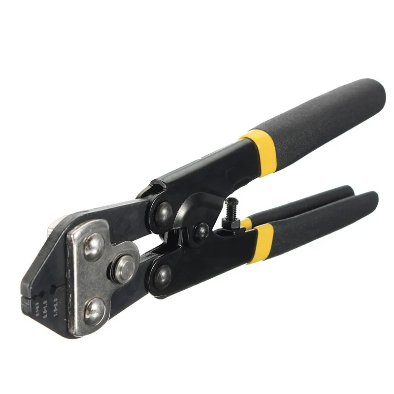 Crimping Pliers High Quality 65 Manganese Steel Hand Tools Yellow Black Wire Rope Crimp Capacity 0.1-0.5 0.5-1.0 1.0-2.0 mm