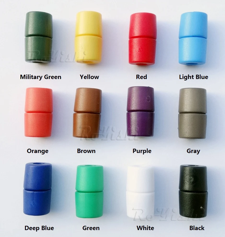 

12pcs/pack Mixed Colorful Lanyard Safety Breakaway Pop Barrel Connectors For Paracord & Ribbon Lanyards