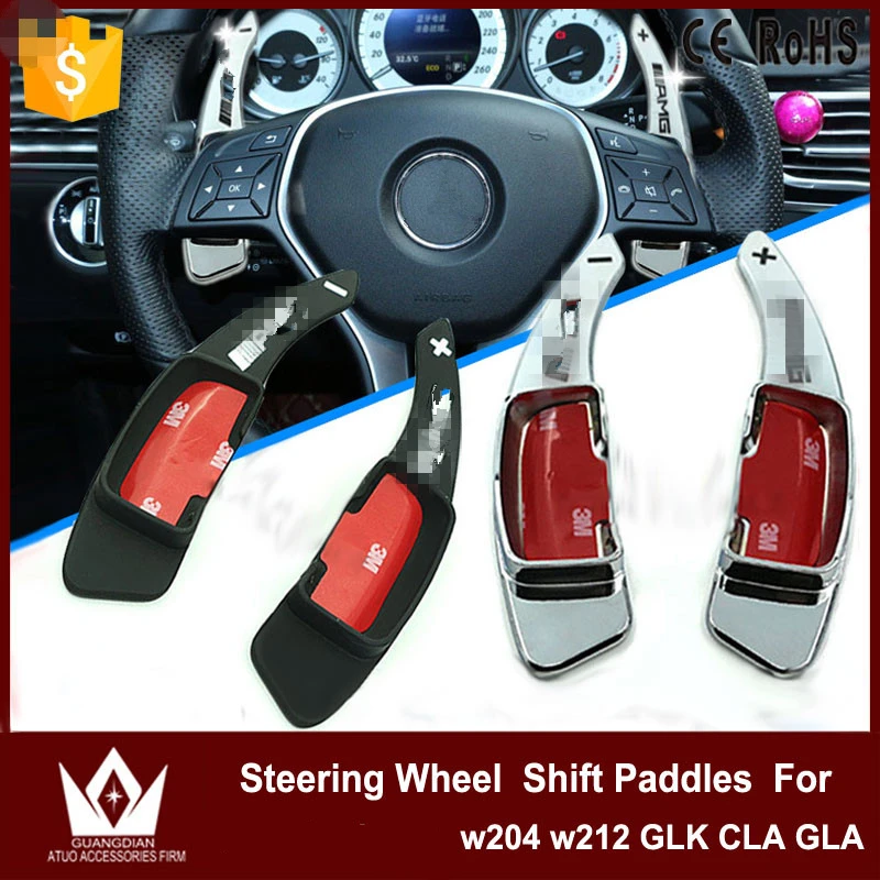

Tcart High-grade titanium Steering Wheel Shift Paddles For M-ercedes benz w204 w212 GLK CLA GLA Shift Paddles