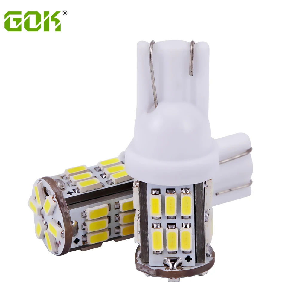 50 шт./лот T10 led 30smd свет 194 168 192 w5w led 3014 smd t10 30led Авто ВОДИТЬ Автомобиль Клин Парковка потолочный плафон