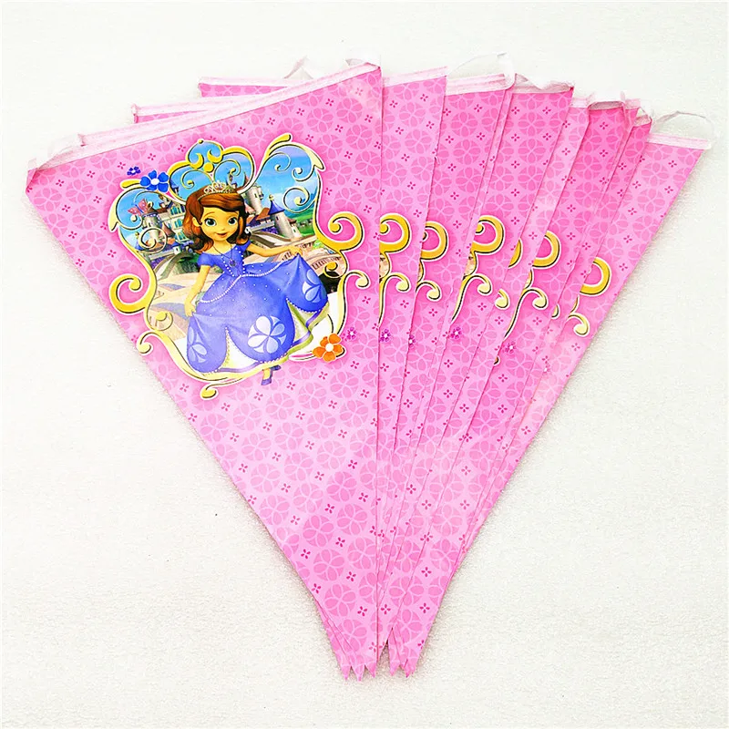 Продажа Disney принцессы тематика София дизайн 81 шт. лот набор посуды розовый чашки пластин День рождения украшения для Семья вечерние поставки