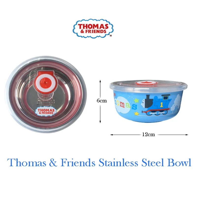 

Thomas children's bowl tableware stainless steel small bowl sealed bowl children cartoon bowl food container