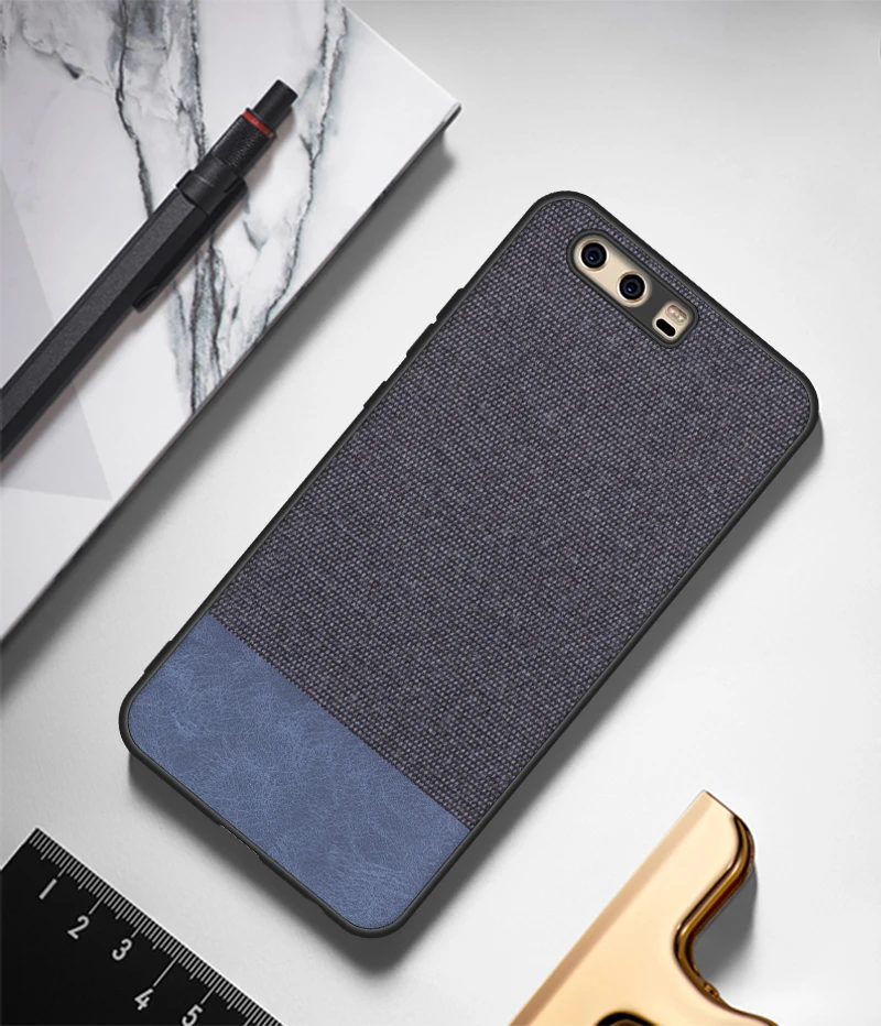 Case For Huawei P10 Soft TPU Edge Canvas Back Cover Fashion Cloths Fabric Cover For Huawei P10Plus P10 Plus Phone Case