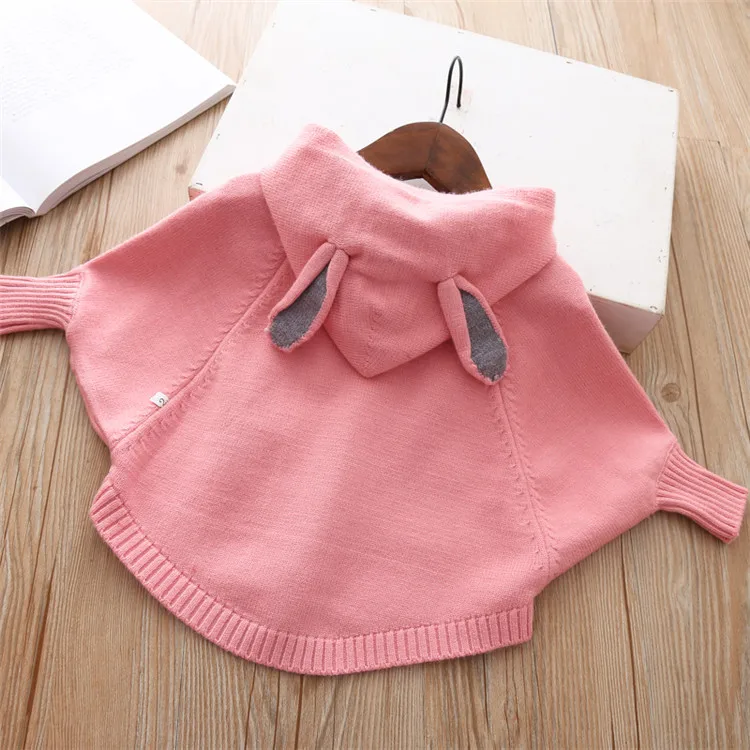  Fanfiluca Girls Sweater Hooded Batwing Sleeve Cardigan Cartoon Cute 2018 Autumn Winter Toddler Girls Cardigan New Year Costume 10