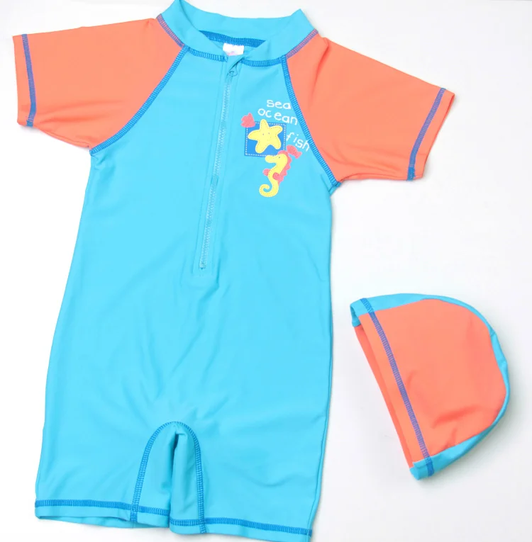 Summer Lovely Kids Swimsuit Quality Boys Swimwear Teenagers One pieces