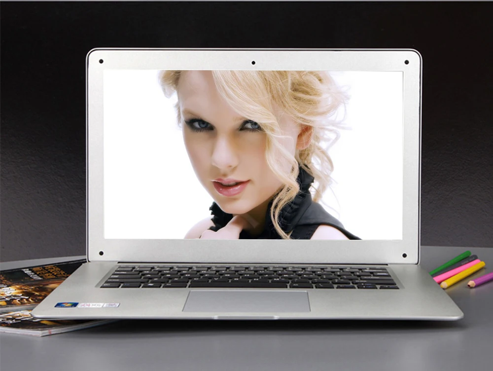 4GB RAM & 256GB SSD Quad Core Laptop Computer Celeron J1900 HDMI WIFI Windows 10 Notebook 14 Inch 1600*900 Screen