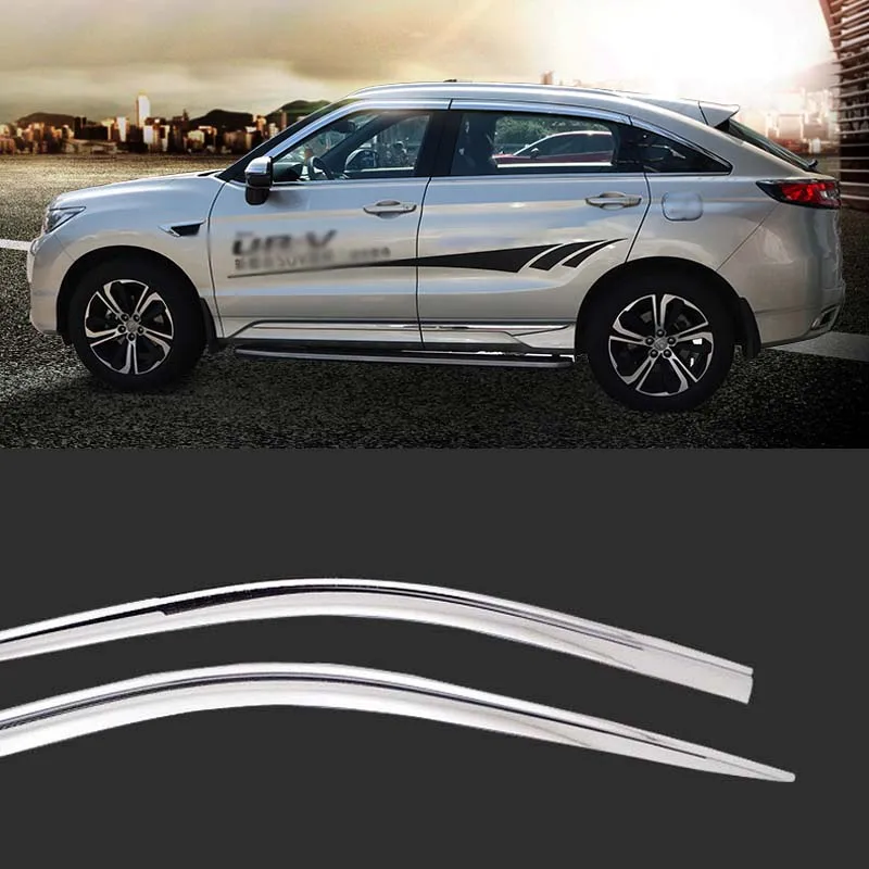 1 Set Brand New Chrome Side Vent Sun Shade Window Visors Rain Guard Deflectors For Honda UR-V 2017 1 Set Brand New Chrome Side Vent Sun Shade Window Visors Rain Guard Deflectors For Honda UR-V 2017