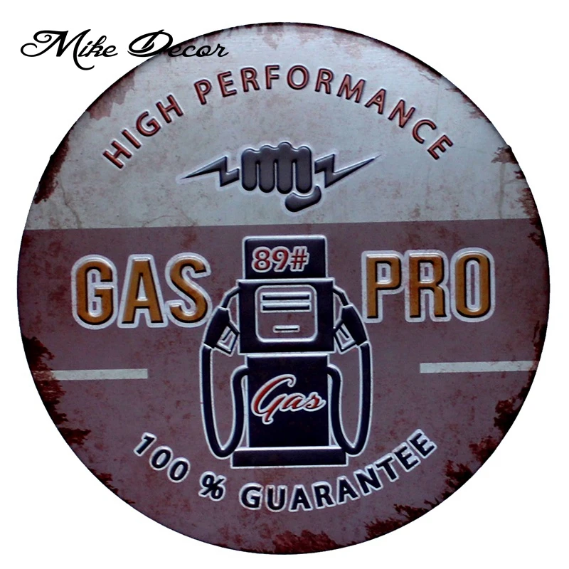 [ Mike Decor ] Circular sign painting Retro Gift Craft Metal Plaque Hotel Room decor YA-949 Mix order | Дом и сад