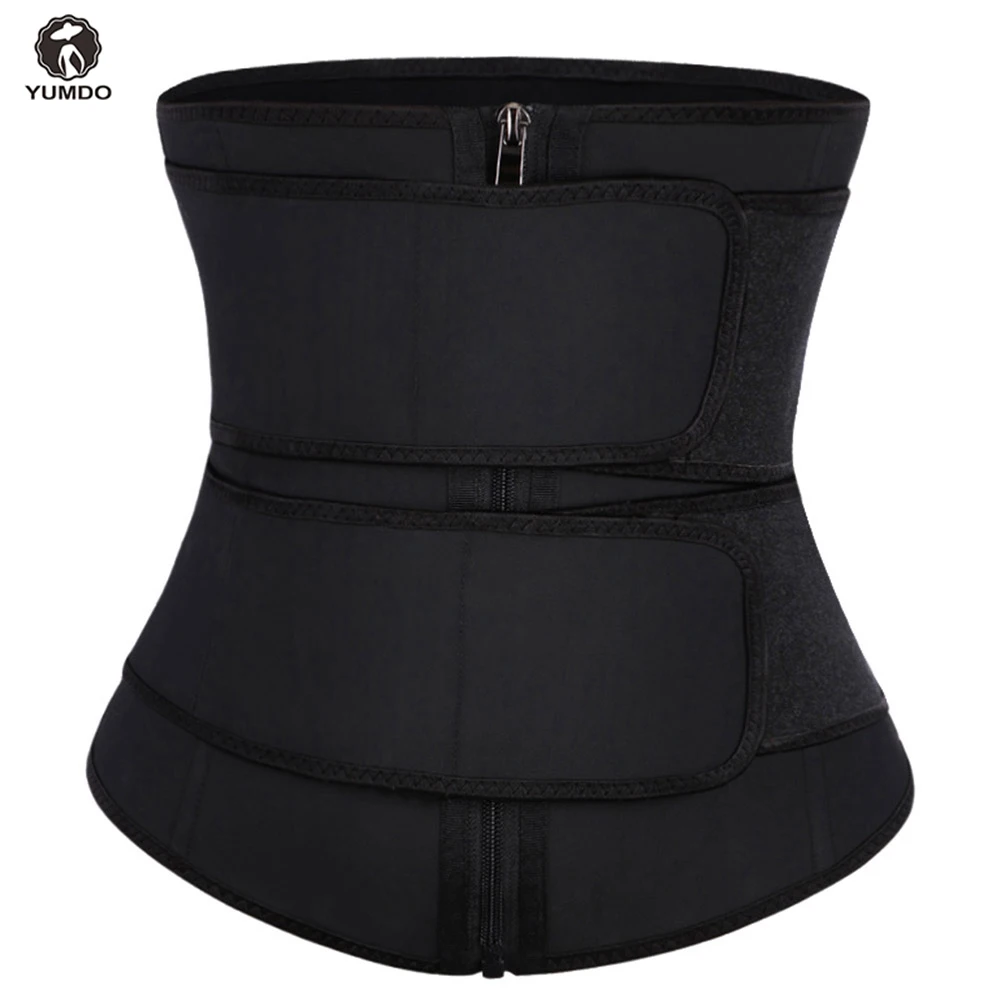 YUMDO100 Latex Body Shaper belly Slimming Double Belt Compression