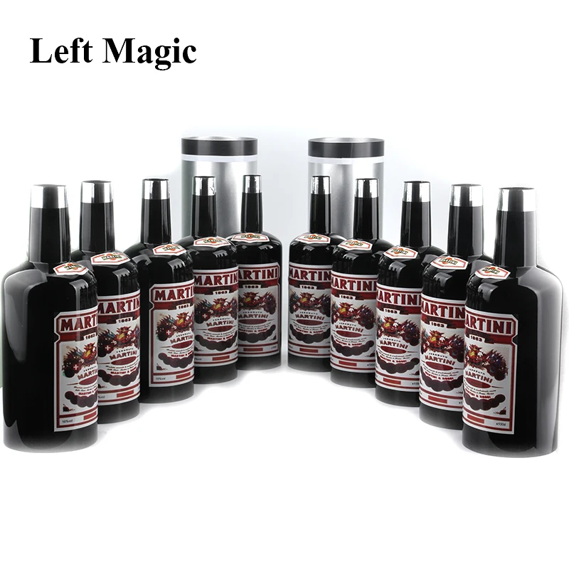 

Multiplying Bottles 10 Bottles Black Magic Trick Stage Magic Props Close Up Mentalism Illusion Classic Toy