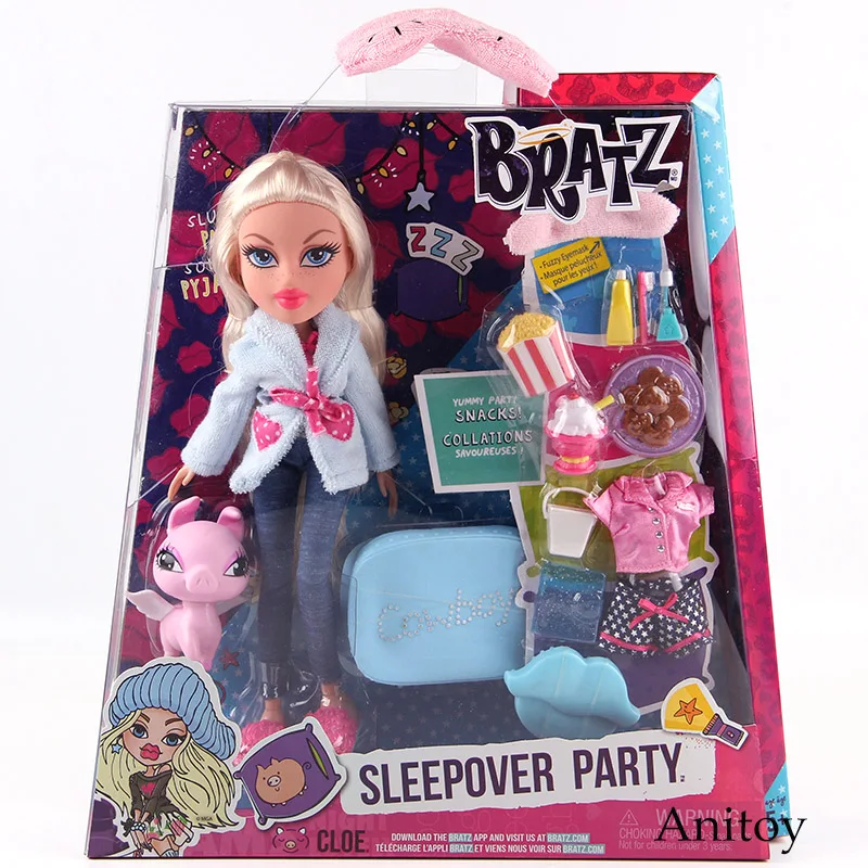 

Bratz Study Abroad Raya to Mexico Sleepover Party Cloe Movable Action Figures Fashion Play House Dolls Toy for Girls