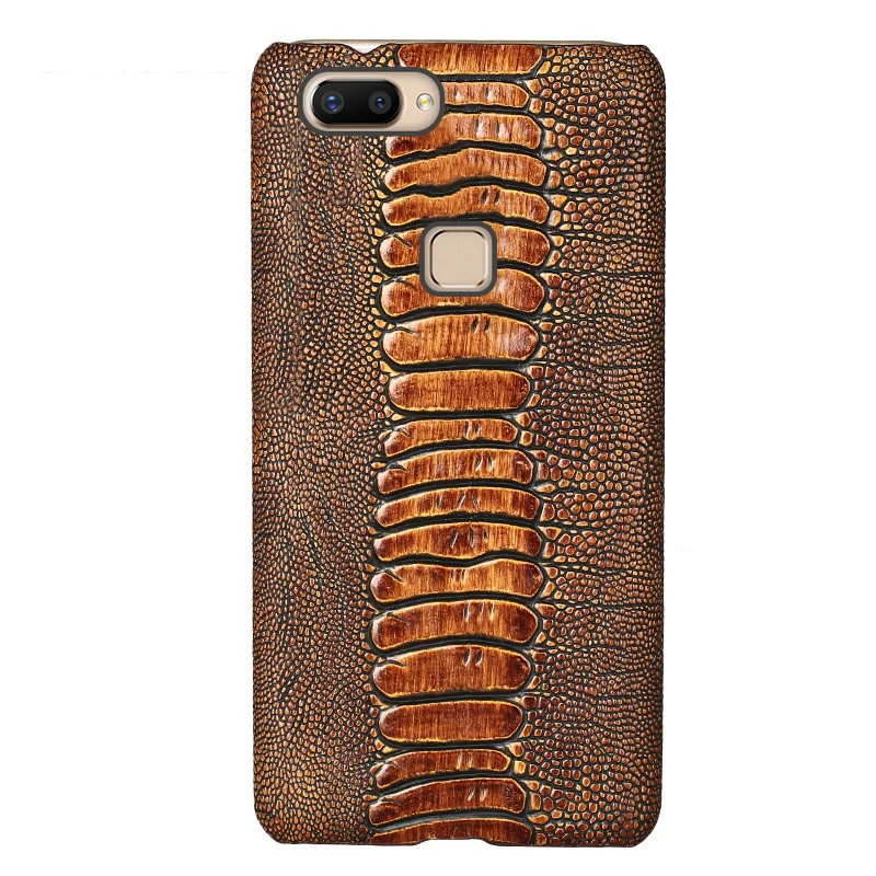 

Ostrich foot pattern mobile phone case for vivo x20 rare leather mobile phone case half pack mobile phone protective case