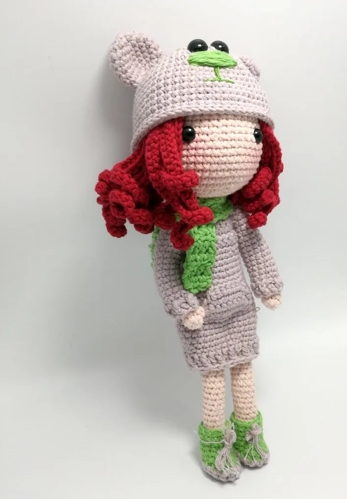 Вязаные игрушки амигуруми для девочек кукольный номер WS0075