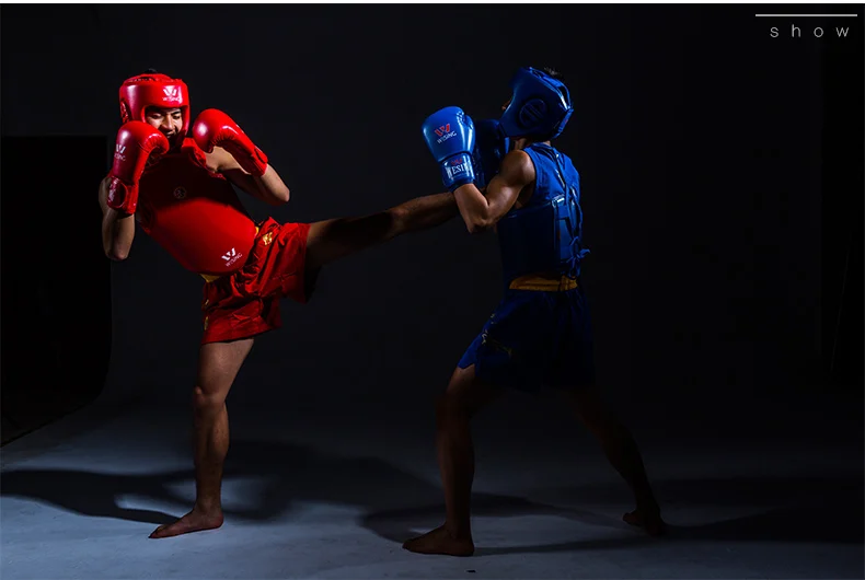 Wesing шлем для борьбы саньда соревнований обучение бокс Муай Тай ММА спарринг защита головы головные уборы