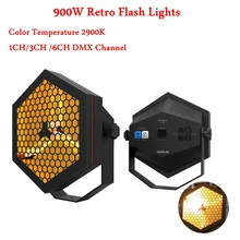 Профессиональный диско DJ оборудование для сценического освещения 900 Вт Ретро вспышка света DMX512 идеальный квадратный ретро Звезда сценическое освещение