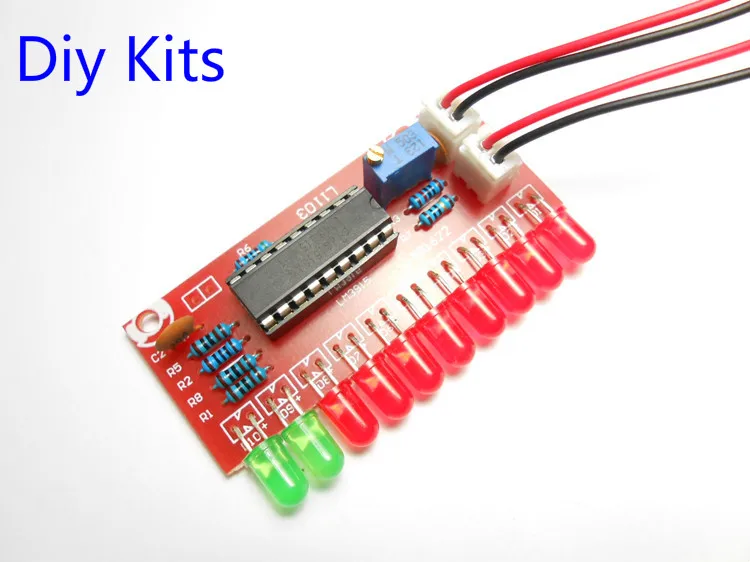 LM3915 10 Led audio level indicator VU Meter electronic control Board