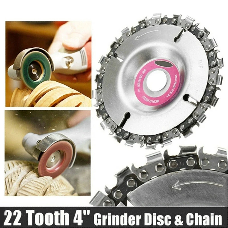 

Wheels Cup Grinding Disc Equipment Replacement Carving Alloy Silver W/ chain Cutting Abrasive Chainsaw Grinder