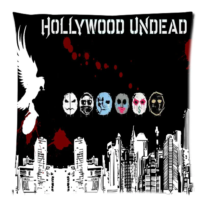 

Hollywood Undead Mask Two Side Printing Cotton Linen DIY Soft Cushion Case 17.7"X17.7"(45 X 45CM)