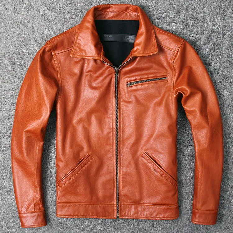 

Spring restoring ancient ways do old men troupe, leather leather may wax feeling cowhide leather jacket lapels
