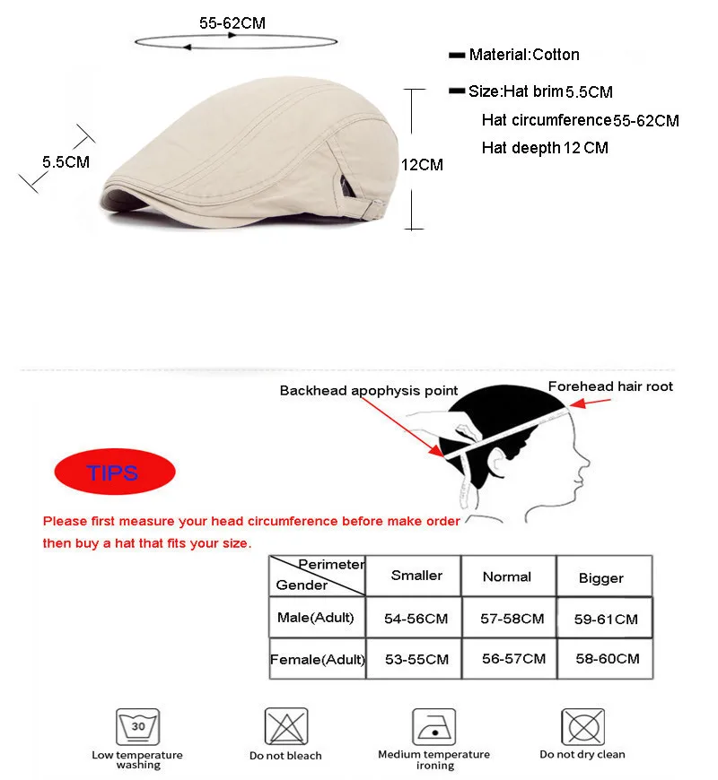 Новая пара хлопковые дышащие Регулируемый берет Кепки s тонкие летние классические Ретро Уличная солнцезащитная Кепка boina Для мужчин Кепки s