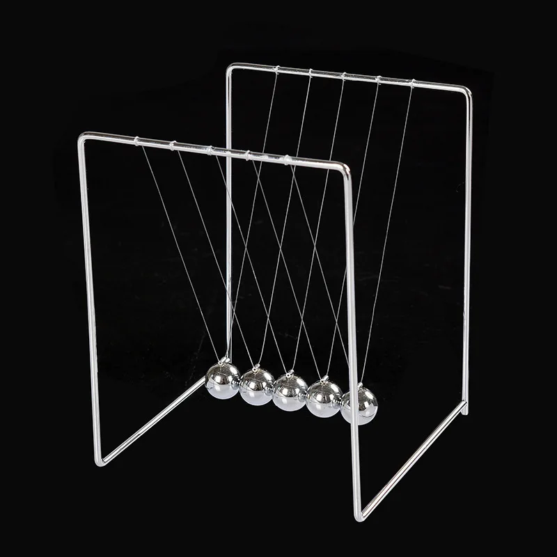 Square Stainless Steel Retro Metal Ball Decoration Metal Stents Newton
